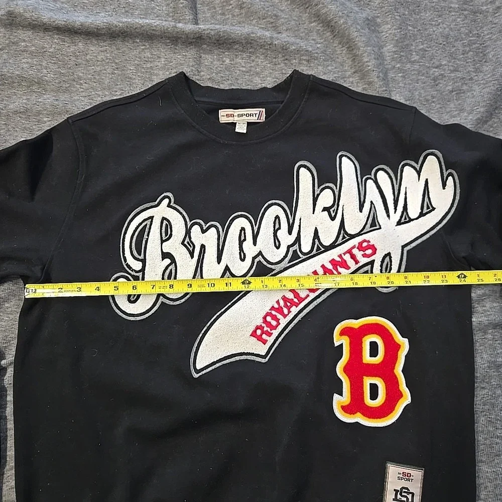VINTAGE BROOKLYN ROYALS SWEATER SIZE XXX RED AND BLACK,‎ SD Sport